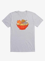 Ramen And Cats Sport Grey T-Shirt