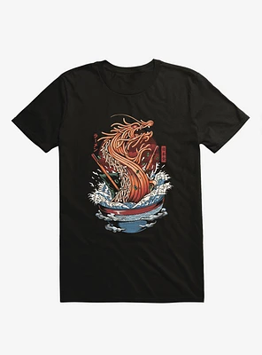 Ramen Dragon Noodles Black T-Shirt