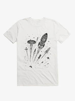 Space Race Spacecraft White T-Shirt