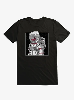 Star Fish Astronaut Black T-Shirt