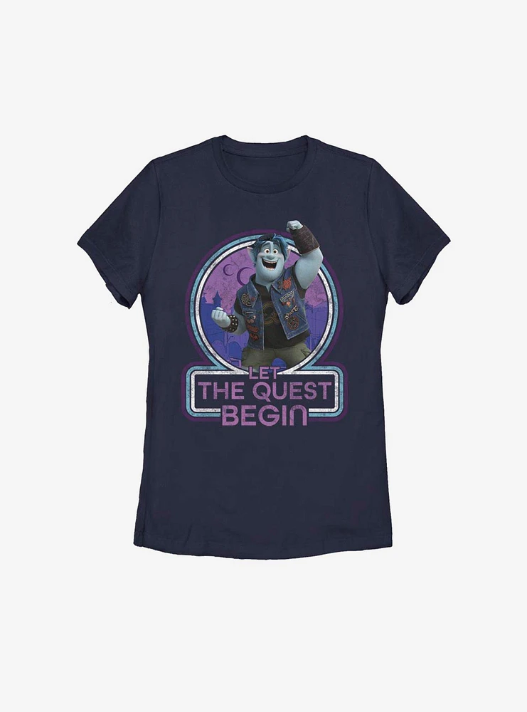 Disney Pixar Onward Barley Let The Quest Begin Womens T-Shirt