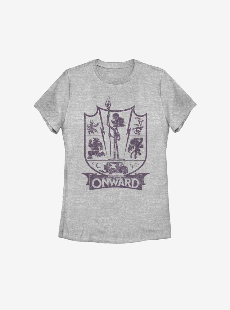 Disney Pixar Onward Adventure Crest Womens T-Shirt