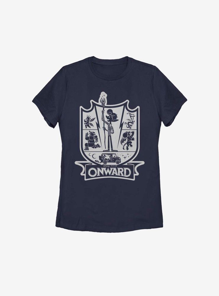 Disney Pixar Onward Crest Womens T-Shirt