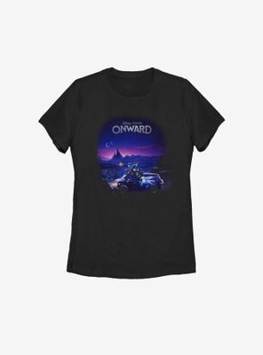 Disney Pixar Onward Poster Knockout Womens T-Shirt