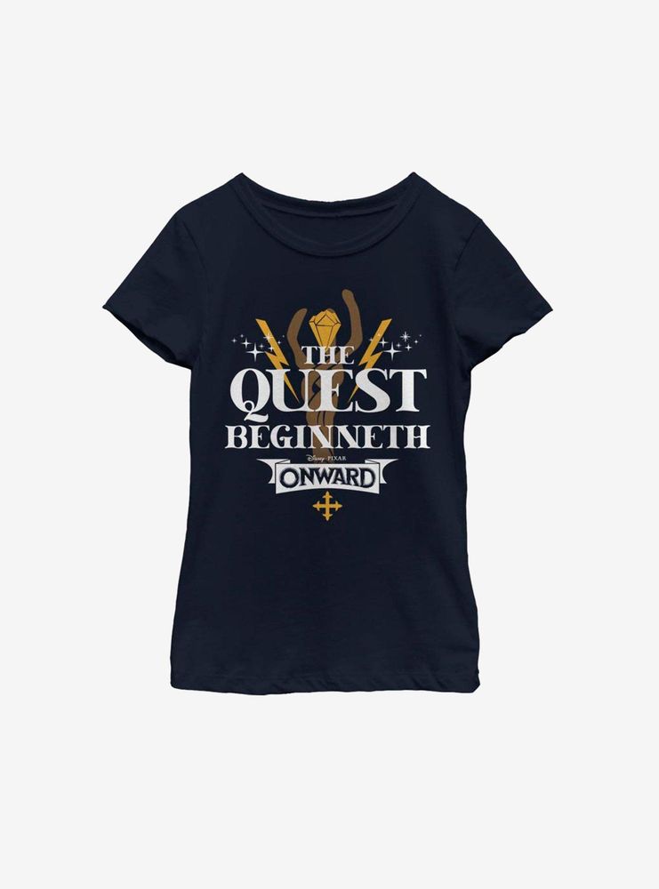 Disney Pixar Onward Quest Beginneth Youth Girls T-Shirt