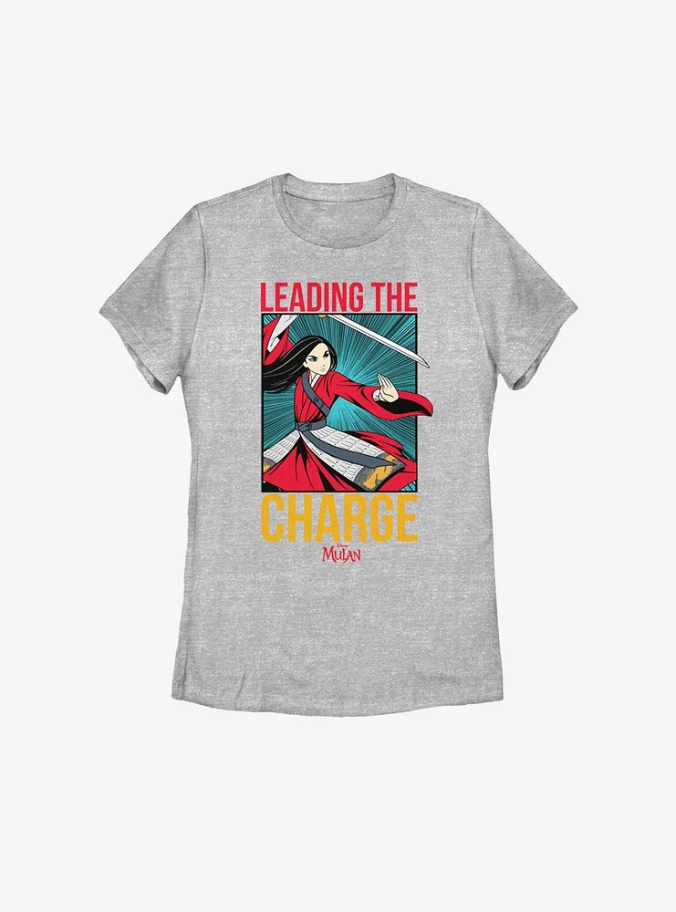 Disney Mulan Live Action Comic Lead The Charge Womens T-Shirt