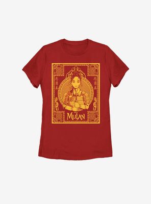 Disney Mulan Live Action Golden Poster Womens T-Shirt