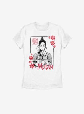 Disney Mulan Live Action Ink Portrait Womens T-Shirt
