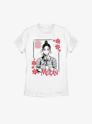 Disney Mulan Live Action Ink Portrait Womens T-Shirt