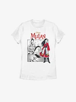 Disney Mulan Live Action Comic Panels Womens T-Shirt
