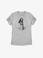 Disney Mulan Live Action Tonal Portrait Womens T-Shirt