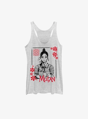 Disney Mulan Live Action Ink Portrait Womens Tank Top