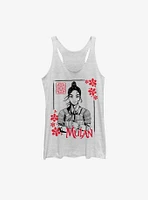 Disney Mulan Live Action Ink Portrait Womens Tank Top