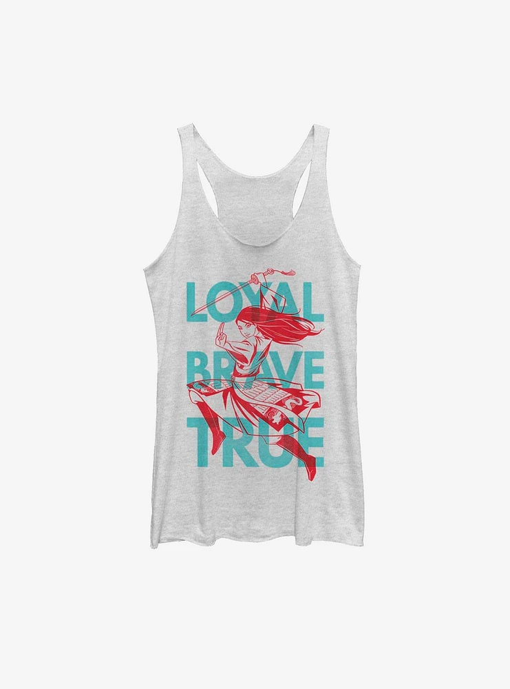Disney Mulan Live Action Loyal Brave And True Womens Tank Top