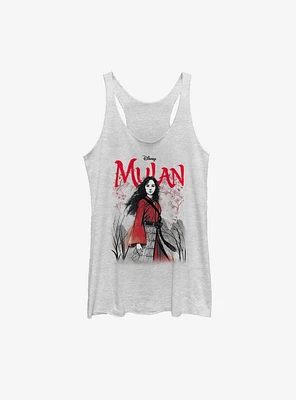 Disney Mulan Live Action Watercolor Title Womens Tank Top