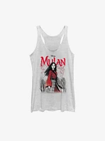 Disney Mulan Live Action Watercolor Title Womens Tank Top