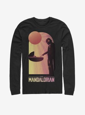 Star Wars The Mandalorian Child A Warm Meeting Long-Sleeve T-Shirt