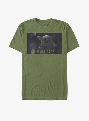 Star Wars The Mandalorian Child All Ears Knock Out T-Shirt