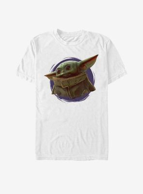 Star Wars The Mandalorian Child Purple Ball T-Shirt