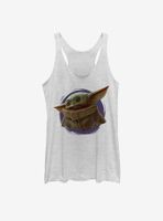 Star Wars The Mandalorian Child Purple Ball Womens Tank Top