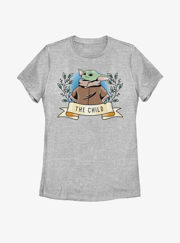Star Wars The Mandalorian Child Banner Womens T-Shirt