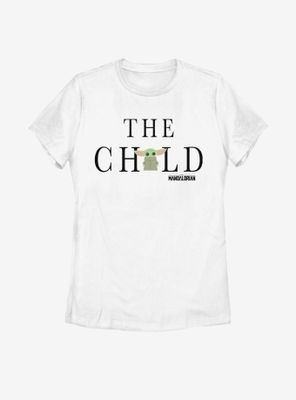Star Wars The Mandalorian Child Text Womens T-Shirt