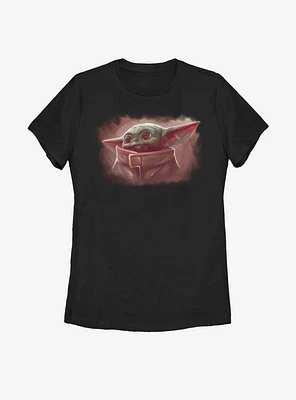 Star Wars The Mandalorian Child Cute Painting Womens T-Shirt