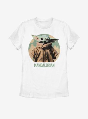 Star Wars The Mandalorian Child Light Vintage Womens T-Shirt