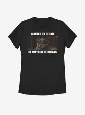 Star Wars The Mandalorian Child Wanted Womens T-Shirt