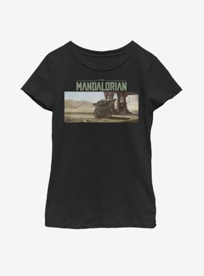 Star Wars The Mandalorian Child Landscape Scene Youth Girls T-Shirt