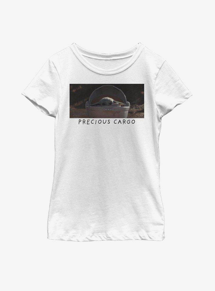 Star Wars The Mandalorian Child Precious Cargo Youth Girls T-Shirt