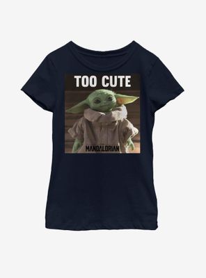 Star Wars The Mandalorian Child Too Cute Youth Girls T-Shirt