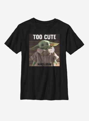 Star Wars The Mandalorian Child Too Cute Youth T-Shirt