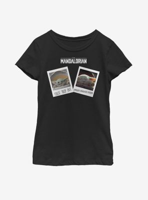 Star Wars The Mandalorian Child Travel Pics Youth Girls T-Shirt