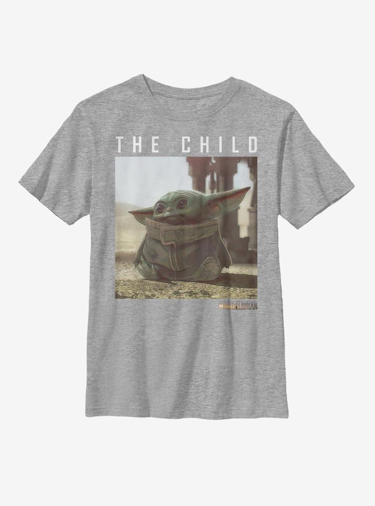 Star Wars The Mandalorian Child Square Scene Youth T-Shirt