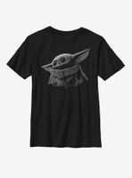 Star Wars The Mandalorian Child Grayscale Youth T-Shirt