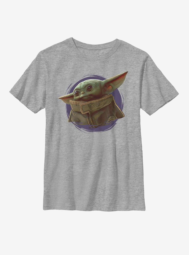 Star Wars The Mandalorian Child Purple Ball Youth T-Shirt