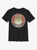 Star Wars The Mandalorian Child Bassinet Badge Youth T-Shirt