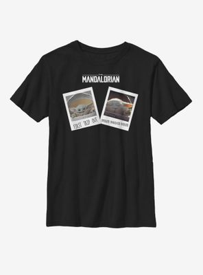 Star Wars The Mandalorian Child Travel Pics Youth T-Shirt