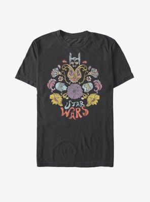 Star Wars Episode IX The Rise Of Skywalker Darkside Floral T-Shirt