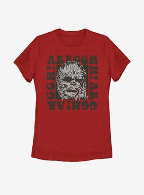 Star Wars Chewie Groove Solid Womens T-Shirt