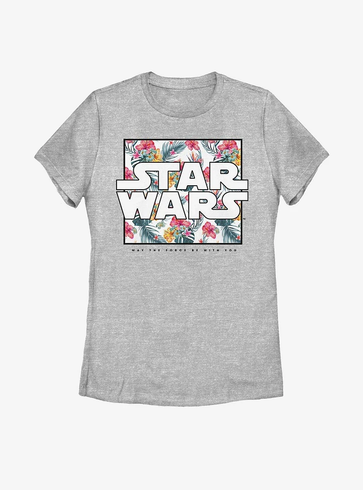 Star Wars Floral Box Womens T-Shirt