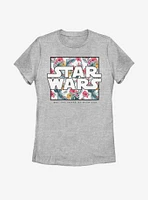 Star Wars Floral Box Womens T-Shirt