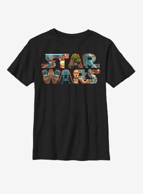 Star Wars Character Logo Youth T-Shirt