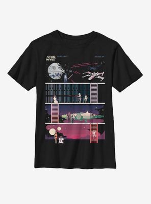 Star Wars Pixelated Levels Youth T-Shirt