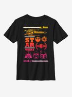 Star Wars Symbols Pop Youth T-Shirt