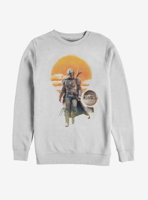 Star Wars The Mandalorian Child Into Sunset Sweatshirt