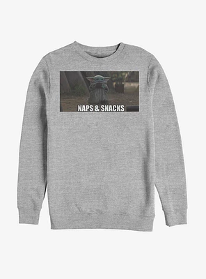 Star Wars The Mandalorian Child Naps And Snacks Sweatshirt