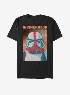 Star Wars The Mandalorian Halftone Incinerator T-Shirt
