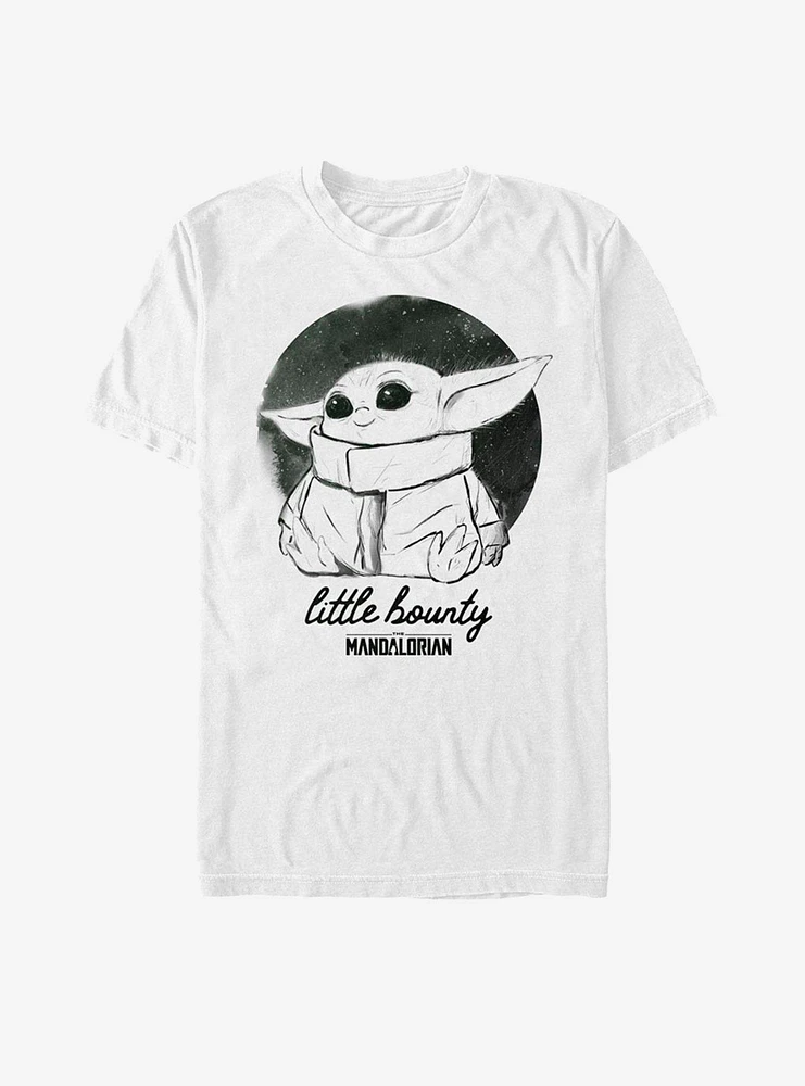 Star Wars The Mandalorian Child Little Bounty Sketch T-Shirt